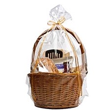 Clear Polypropylene Gift Basket Bag w/Round Bottom (20"x30")