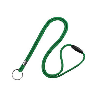 1/8" Breakaway Blank Lanyard w/Split Ring (Kelly Green)