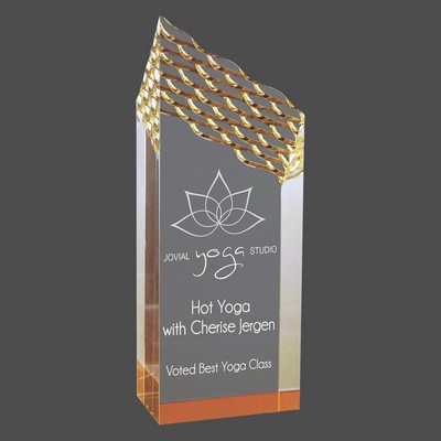 Gold Riptide Acrylic Award (3½"x9")