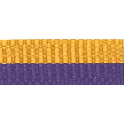 Purple/Gold Neck Ribbon w/Snap Clip (1½")