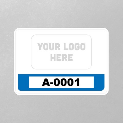 Rectangle Parking Permit with Your Logo (Inside Application) - 3.50" x 2.50"