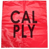Red, 12" plastic, danger flag