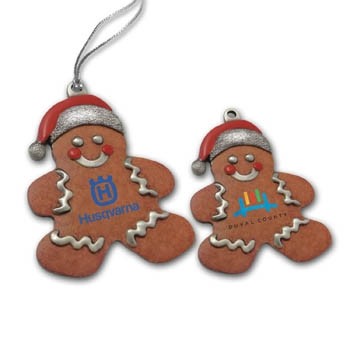 3D Gallery Print Gingerbread Man Logo Ornament (Mini Size)