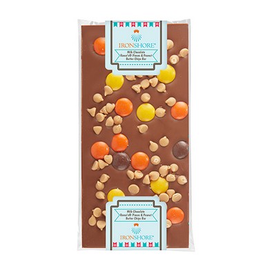 3.5 Oz. Elegant Belgian Chocolate Bar w/ Reese's® Pieces & Peanut Butter Chips