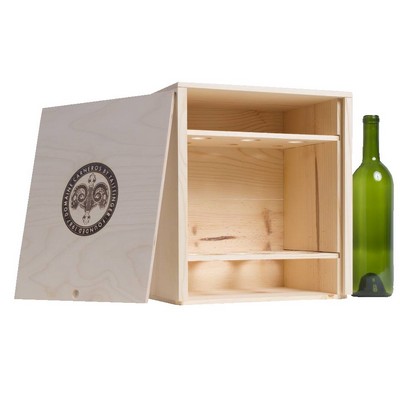 6-Bottle (2x3) Wood Wine Box