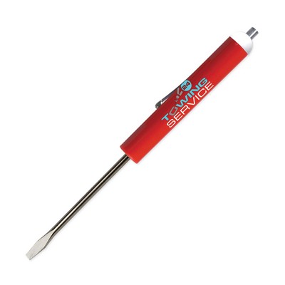Pocket Screwdriver - Fixed 1/8" Flat Tip Blade w/Magnet Top