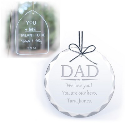 Valentine's Transparent Crystal Ornaments Widget