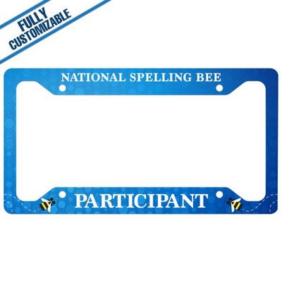 Aluminum License Plate Frame Gloss Full Color (12.25" x 6.5")