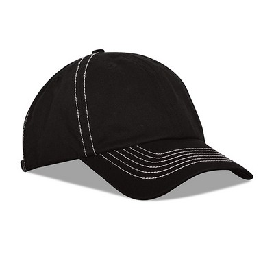Unconstructed Bio-Washed Saddle Stitch Cap