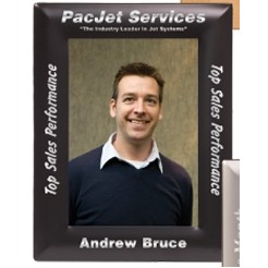 Black Metal Engraved Photo Frame (5 3/4"x 7 3/4")