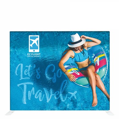 ONE CHOICE 10' Fabric Tube Display Straight Single-Sided Graphic Package