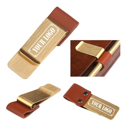 Pen Holder w/ Brass Clip