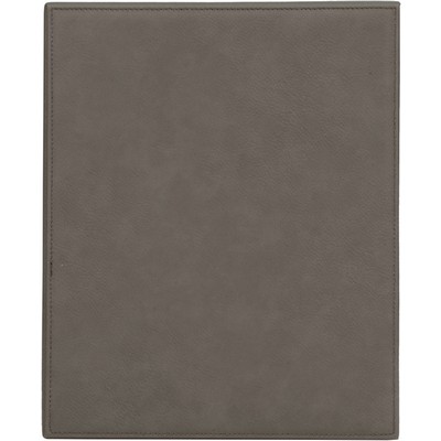 9" x 12" Gray Laserable Leatherette Plaque