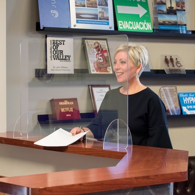 3/16" Top Line Single Panel Counter Shield D