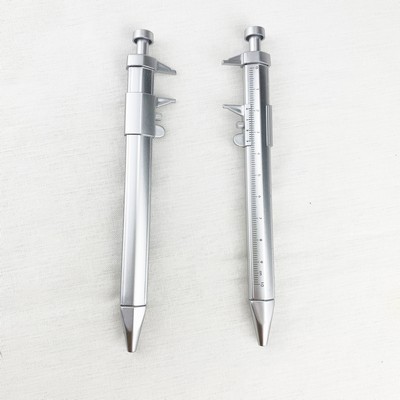 Plastic Ballpoint Pen With Vernier Caliper