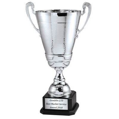 24" Italian Silver Trophy Cup w/Blackwood Base