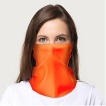 Tuber'z™ Non-Printed Fluorescent Orange Neck Gaiter