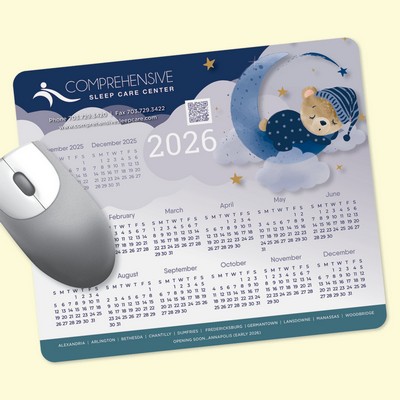 Vynex® DuraTec® 8"x9.5"x1/16" Hard Surface Calendar MousePad