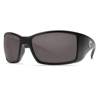 Costa Del Mar® Blackfin Polarized Sunglasses w/Shiny Black Frames & Gray Lenses