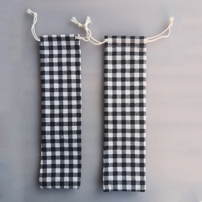 Tartan Design Canvas Bag