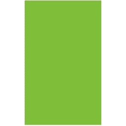 Fluorescent Green Rectangle Labels - 2" x 2.35"