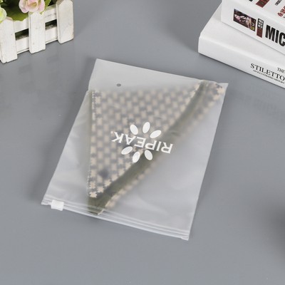 5.9 x 7.9" Matte Frosted Storage Bag Waterproof Zip-Lock Seal Storage Bag Makeup Packing Pouch