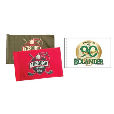 Double Face Innerliner Tournament Sponsor Flag w/Heading And Grommet (14"x20")