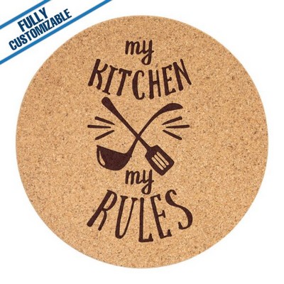 Cork - 7.5" - Trivet - Round