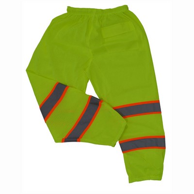 ANSI 107-2015 Class E Lime/Orange Two Tone Mesh Minnesota Traffic Pants