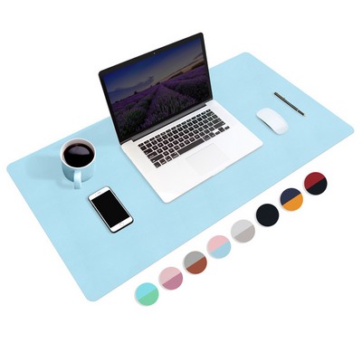 Reversible Dual Sided PU Leather Desk Pad