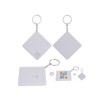 Mini Puzzle Plastic Keychain