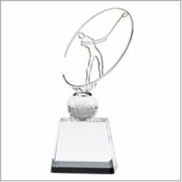 Small Orbital Golfer Crystal