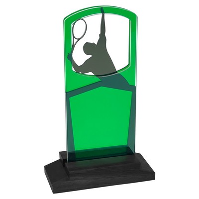 Tennis – Men's Award Black Wood Base