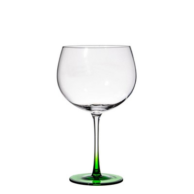 Handmade 20oz Green Glass Goblet