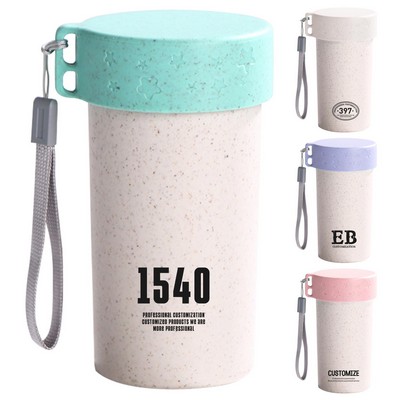 Reusable Travel Mug with Lanyard