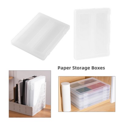 12.52 x 9.45 x 0.94" Plastic Scrapbook Paper Storage Box