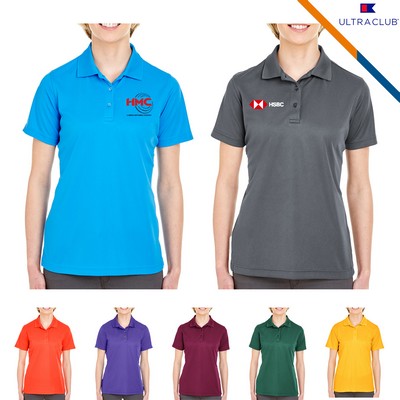 UltraClub® 4.4oz Polyester Ladies' Polo Shirts
