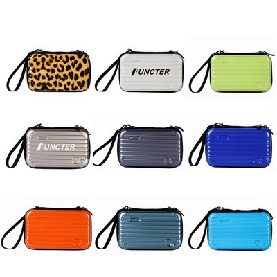 Hard Shell Cosmetic Purse Mini Shoulder Handheld Coin/Phone Storage