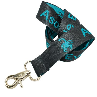 3/4" Woven Lanyard With Lobster Claw