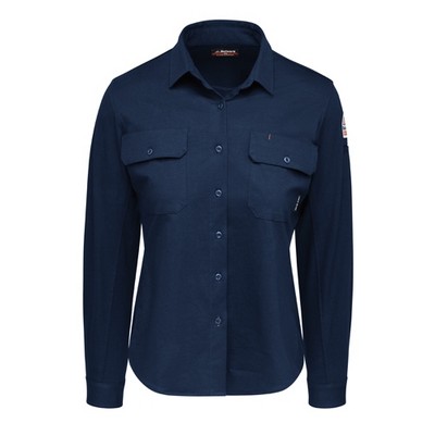 Bulwark™ Women's Snap Front Uniform Shirt - Navy Blue