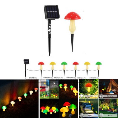 6 Pcs Solar Mushroom Lights Outdoor