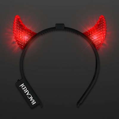 LED Red Devil Horns, Facetted Multi-Function - PRINTED
