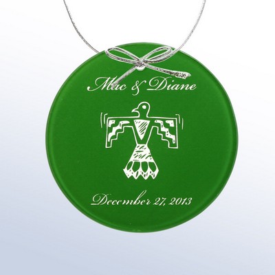 Green Color Circle Ornament