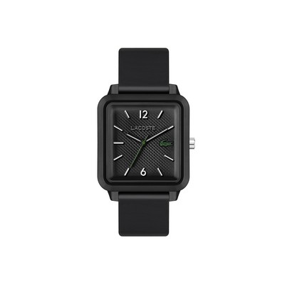 Lacoste™ Studio Gents Black TR90 Watch w/Silicone Strap