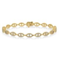 Jilco Inc. Open Link Diamond Bracelet