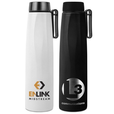 25 Oz. Bridgeport Insulated Recycled Stainless Steel Water Bottle w/Loop Strap