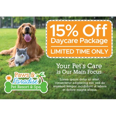 Single Coupon Punch Out Postcard (6" x 4.25")