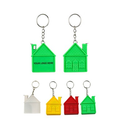 House Shape Tape Measure with Keychain