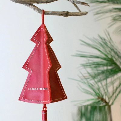 5" PU Leather Tree Ornaments