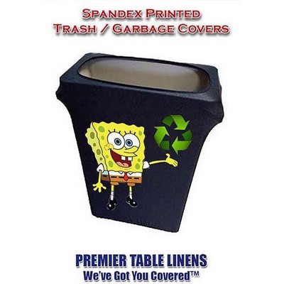 Spandex 23 Gallon Custom Printed Trash Can Cover